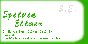 szilvia ellmer business card